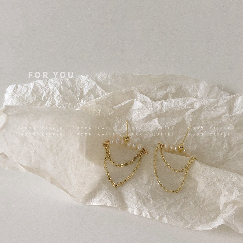 High-Quality Baroque Pearl S925 Silver Earrings