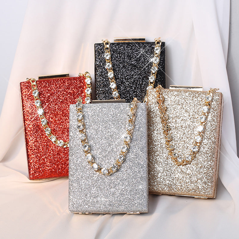 Luxury Designer Sequin Evening Clutch Bag for Women