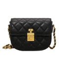 Ladies Winter Diamond Pattern Round Bag