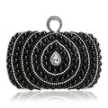 Diamonds Finger Ring Women's Shoulder Handbag Clutch