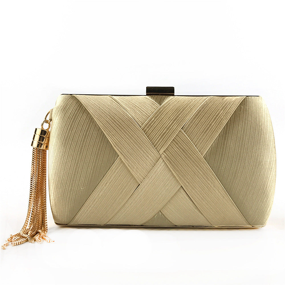 Luxury Designer Women's Tassel Clutch Evening Bag