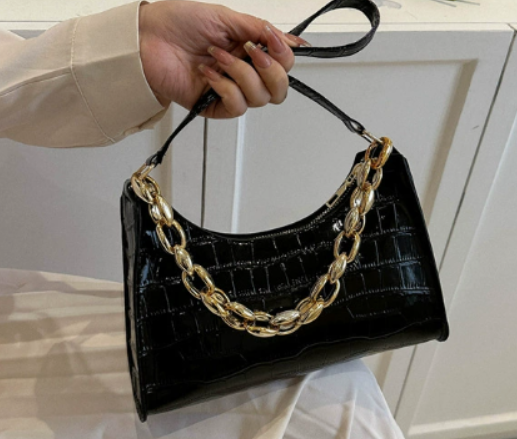 2020 Vintage Crocodile Pattern Chain Bag (Shoulder)