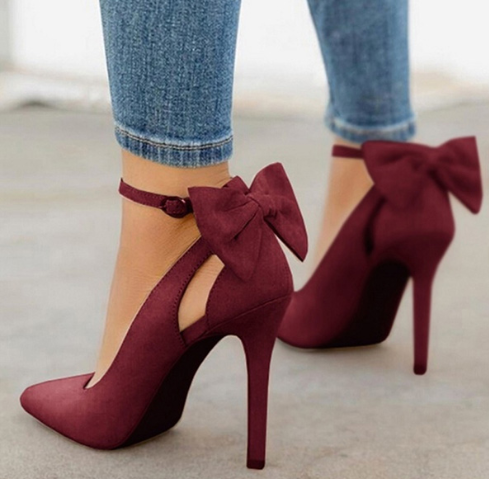 Bow Detail Stiletto Heels
