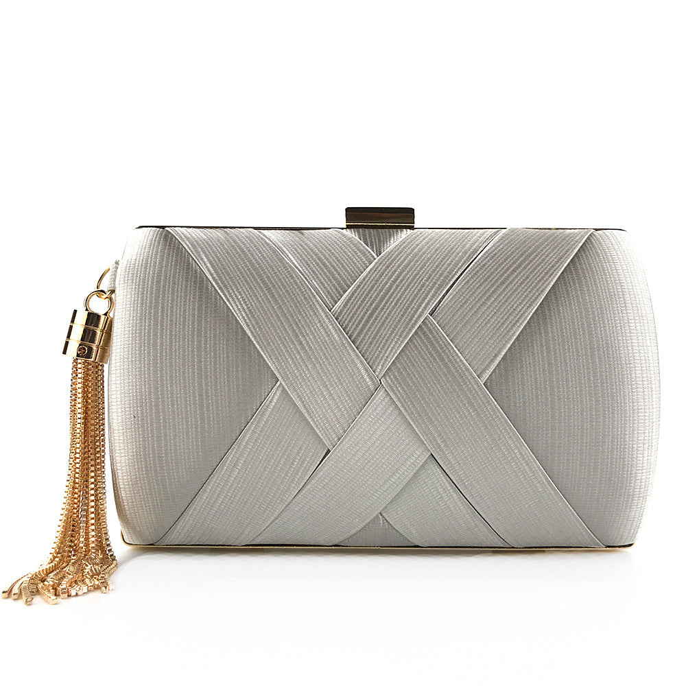Luxury Designer Women's Tassel Clutch Evening Bag