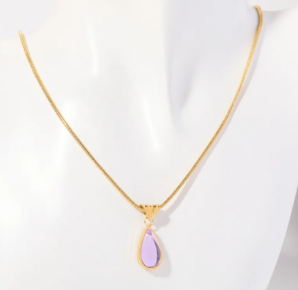 Blue Ocean Drop Necklace