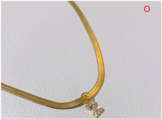ZircaCharm Initial Pendant Necklace