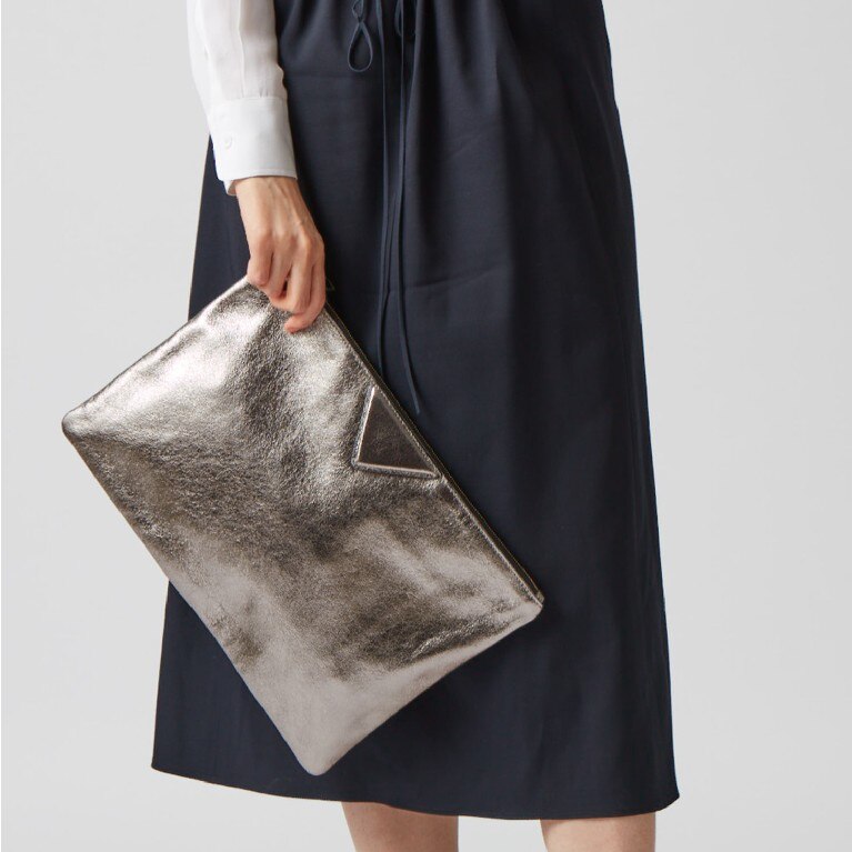 Oversized PU Leather Envelope Clutch for Women
