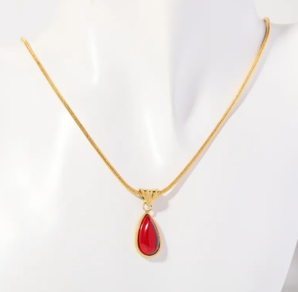 Blue Ocean Drop Necklace
