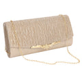 Women's Glitter Evening Party Clutch with Chain Strap